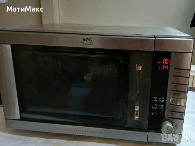 Микровълнова печка AEG с грил, снимка 2 - Микровълнови - 54422420