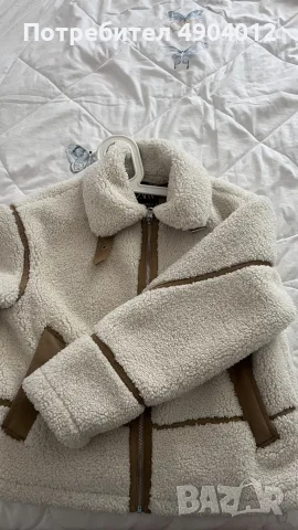Дамско зимно яке Zara с пух (Sherpa) – Размер XS
