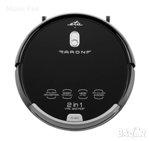 Роботизирана прахосмукачка с моп ETA Aron 2512 90000, Wi-Fi, Li-Ion батерия 14.4 V, 300 мл, снимка 3 - Прахосмукачки - 54383923