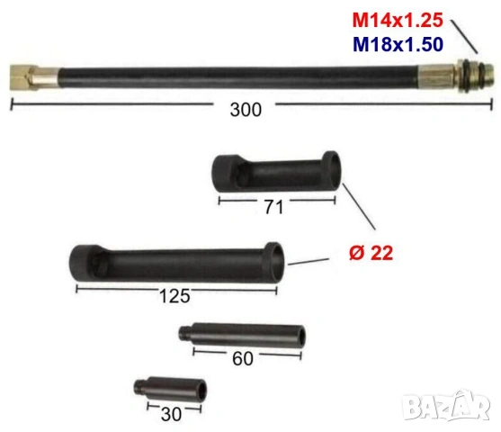 Оригинал LASER Английски Универсален К-т 10-в-1 СКОБИ за Пружини Клапани Мотори Бензин Дизел БАРТЕР, снимка 10 - Куфари с инструменти - 54176069
