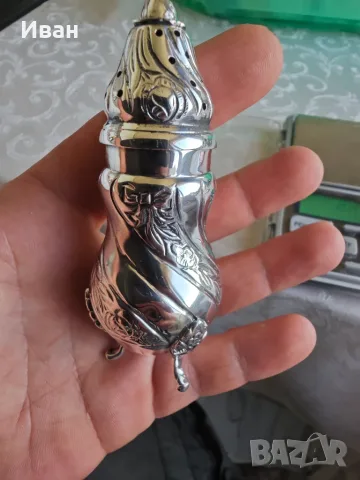 Сребро Silver Сребърна Солница , снимка 2 - Колиета, медальони, синджири - 55664173