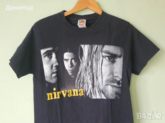 Тениска на Nirvana Kurt Cobain t-shirt rock music garage , снимка 2 - Тениски - 54023201