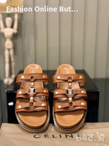 Дамски чехли Celine, снимка 2 - Чехли - 55038739