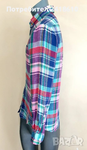 POLO Ralph Lauren Len/ Лен Slim Fit Mens Size S  ОРИГИНАЛ! Мъжка Ленена Риза., снимка 5 - Ризи - 54465315