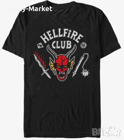 Тениска Helfire Club Stranger Things , тениска с печат