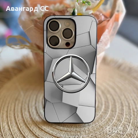 Силиконов Калъф за iPhone с лого Mercedes