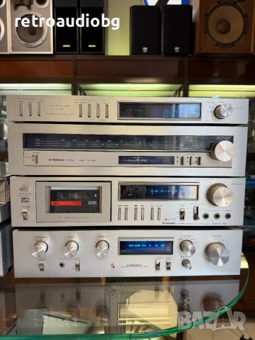 🔈ТОП ретро аудио сет PIONEER синя серия - усилвател, тунер, дек, таймер CD плеър, грамофон🔈, снимка 3 - Аудиосистеми - 55260639