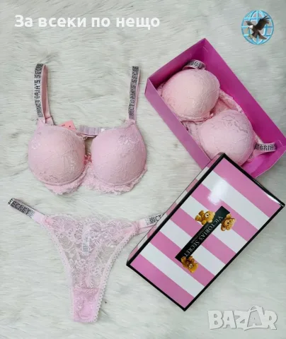 Victoria's Secret Луксозен Дамски Комплект Бельо С Кутия - Различни Цветове Код SK1918