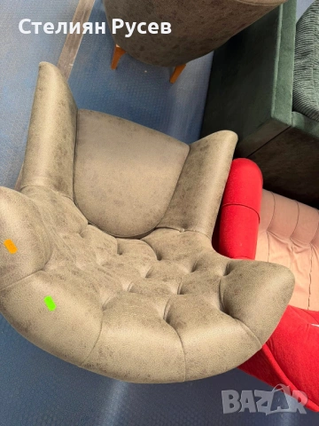 260311 НОВИ кралски кресла  / фотьойл  - цена за БРОЙ 170 евро или 332,49лв  -нови , без забележка, снимка 8 - Дивани и мека мебел - 53992307