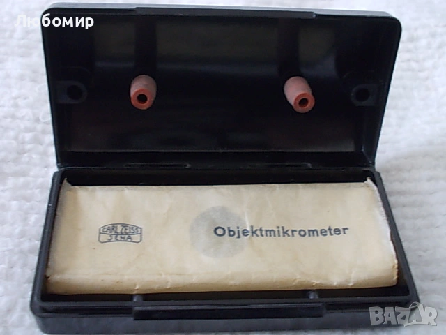 Обект микрометър 1/0.01 микроскоп Carl Zeiss Jena