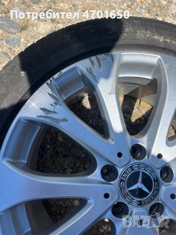 Оригинални джанти Mercedes-Benz 18” 5x112 ET43 + гуми Michelin DOT 0623 , снимка 3 - Гуми и джанти - 54858669