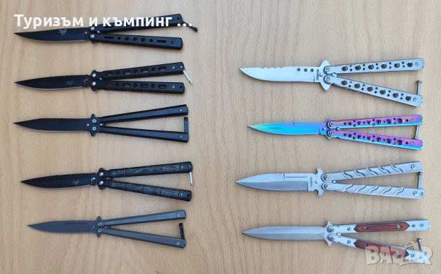 Сгъваем нож пеперуда /Butterfly Knife/-3 модела  , снимка 12 - Ножове - 28603899
