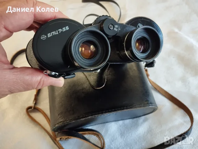 Отличен Съветски Бинокъл БПЦ 7 х 35-ТЕНТО--MADE IN СССР, снимка 2 - Екипировка - 55333667
