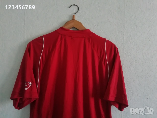 Nike Fit оригинална ретро фланелка червена тениска Найк размер мъжки L vintage , снимка 4 - Тениски - 51058572