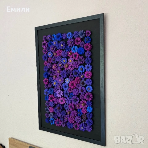 Уникална картина от шишарки 100% еко , снимка 3 - Картини - 54698007