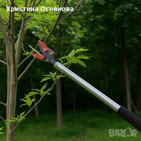 Ножица за клони и бране на плодове 100 см – прецизно рязане без стълба, снимка 3 - Други стоки за дома - 53960177