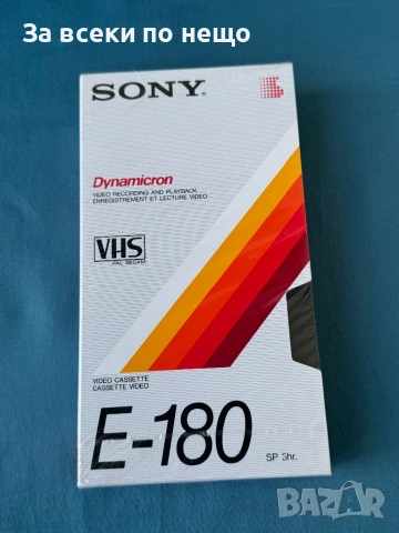 Чисто нова неразпечатана празна видеокасета VHS SONY E-180