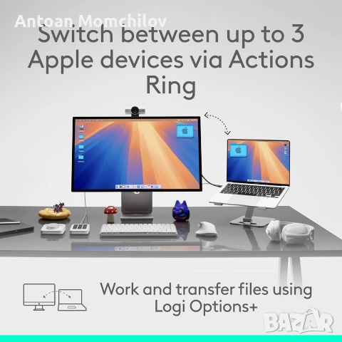Мишка Logitech MX Master 4 for Mac Space Black, снимка 6 - Клавиатури и мишки - 55232457