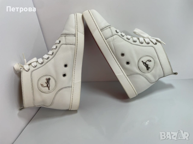 Кожени маратонки Christian Louboutin 38 Оригинал, снимка 5 - Маратонки - 54440394