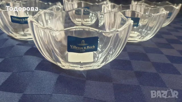 Комплект кристални купички " Villeroy Boch My Garden" , снимка 2 - Сервизи - 55412249