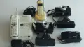 Ретро телефон "Panasonic"и Sagem.Фотоапарати" Сменя 8 и Skina за лента с калъфи., снимка 1