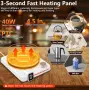 Нагревател за чаши, Rqiurpn, сензорен бутон, 9 температурни настройки, с LCD дисплей, снимка 4