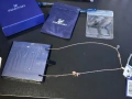 Ново Дамско Колие с висулки Swarovski Swarovski Duo Evil Eye Pendant във финиш розово злато, снимка 4