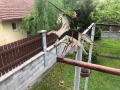 старинна метална, люлееща се играчка КАВАЛЕРИСТ, снимка 1