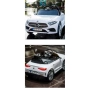 Бяла акумулаторна кола Mercedes Benz CLS350 с кожена седалка 12V, снимка 5