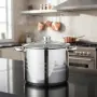 Тенджера Edenberg от неръждаема стомана и многослойно дъно за бързо и равномерно готвене, снимка 3