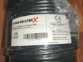 Немски коаксиален кабел PremiumX 100м, 135dB, 4-кратна защита (RG6)  , снимка 1