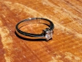 18к Пръстен бяло злато 2g с 0.18ct диамант VS1, снимка 6