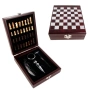 Луксозен Сет за Вино и Шах в Дървена Кутия с Аксесоари.Сет за Вино.Подаръчна Кутия за Вино и Шахмат+, снимка 11