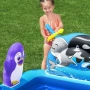 Надуваем детски басейн с морски животни, водни играчки и игра за хвърляне на халки, снимка 15