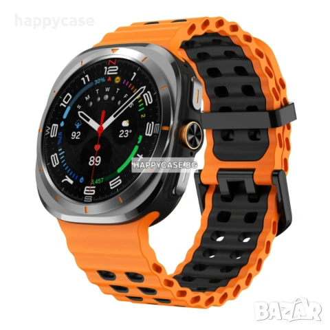 Samsung Galaxy Watch Ultra 47 mm 2025 / 2024 / MARINE Силиконова каишка, снимка 7 - Каишки за часовници - 54358102