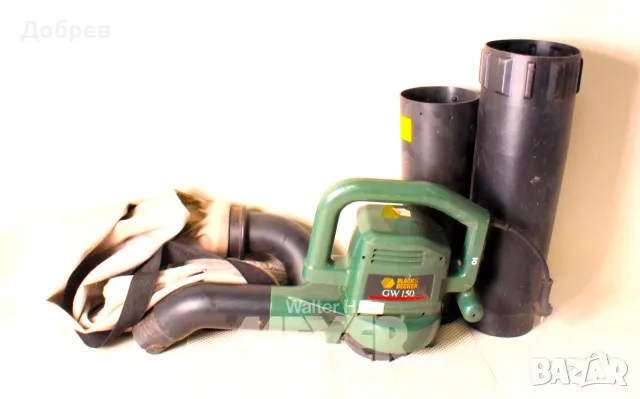 Градинска прахосмукачка-листосъбирач BLACK&DECKER GW150 , снимка 2 - Градинска техника - 55315349