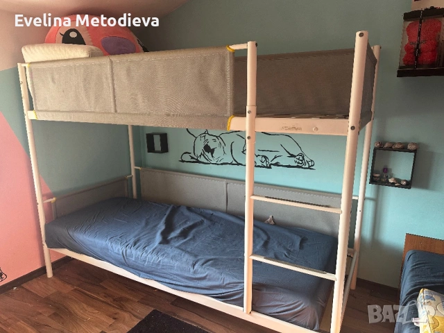 Детско двуетажно легло, снимка 3 - Мебели за детската стая - 54835411