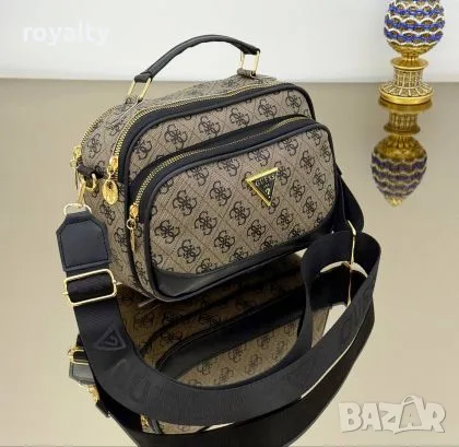 Guess Нова Дамска Кожена Чанта Различни Цветове Гес , снимка 17 - Чанти - 55340509