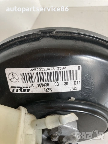 Спирачен сервоусилвател с главен спирачен цилиндър за Mercedes A-Class W169 A180 CDI (2008) A1694300, снимка 2 - Части - 55219770