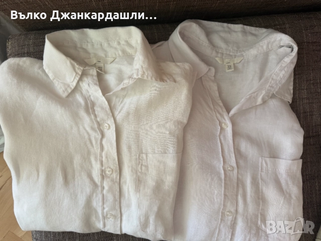 Ленени дамски ризи H&М, размер S  и XL