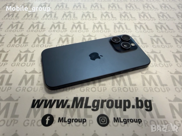 #MLgroup предлага iPhone 15 Pro Max 256GB Blue 81%, втора употреба, снимка 3 - Apple iPhone - 54741204