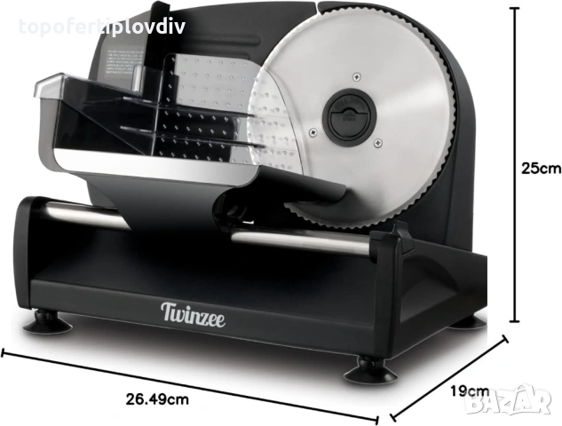 Колбасорезачка Twinzee,Гаранция, снимка 4 - Кухненски роботи - 54077017
