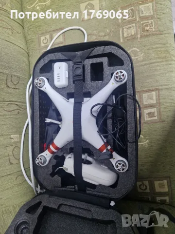 DJI Phantom 3 Standard – работещ дрон, дефектен гимбъл, много аксесоари