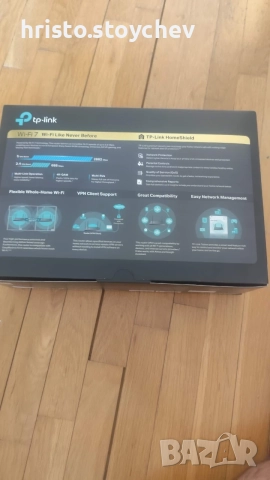 TP-Link Archer BE3600 Wi-Fi 7 рутер, снимка 2 - Рутери - 55359949