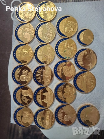 Монети Медали Ecu Europe, позлатени мед, UNZ, снимка 2 - Нумизматика и бонистика - 54024698