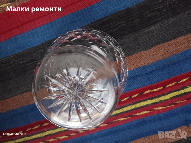 Кристална фруктиера, снимка 2 - Декорация за дома - 54280409