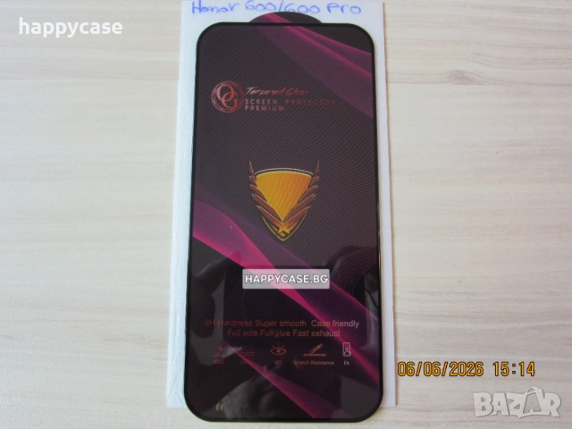 Honor 600 Pro / 600 / 600 Lite / OG Premium Full Glue Стъклен протектор за екран с цяло лепило, снимка 9 - Фолия, протектори - 54699828