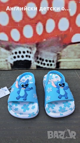 Английски детски чехли/сандали със Stitch, снимка 4 - Детски сандали и чехли - 54977344