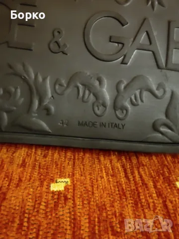 Dolce & Gabbana-оригинални мъжки чехли №42, снимка 14 - Мъжки чехли - 55465370