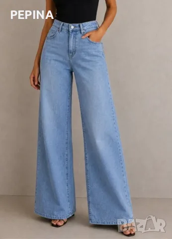 Дамски дънки Wide leg , снимка 2 - Дънки - 55556002